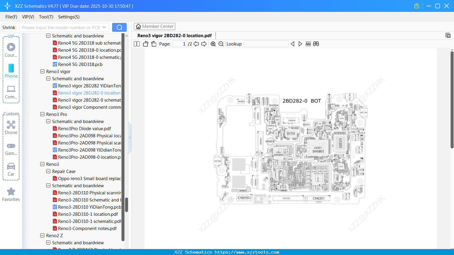 OPPO Reno3 Vigor 2BD282-0 Location
